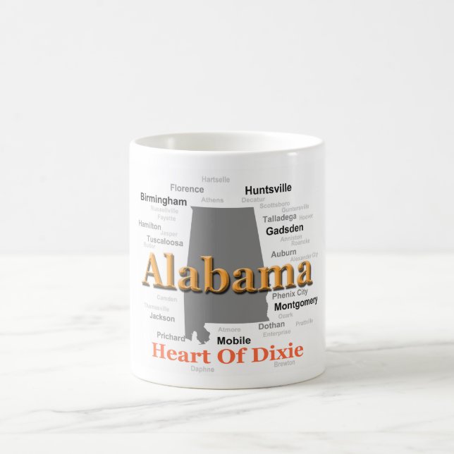 Alabama pridekarta kaffemugg (Center)