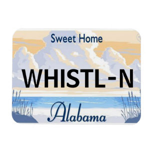 Alabama registreringsskyltmagnet magnet