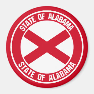 Alabama Round Emblem Magnet