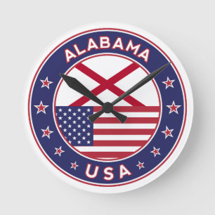 Alabama Rund Klocka