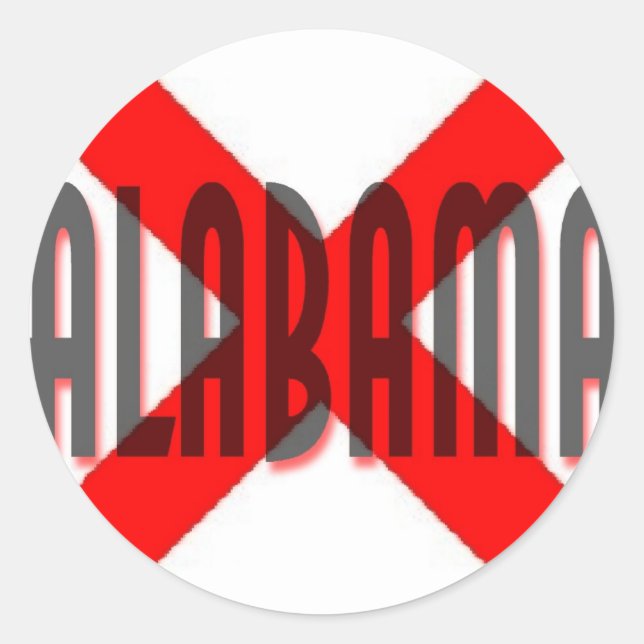 Alabama Runt Klistermärke (Framsida)