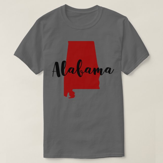 Alabama Script TShirt T Shirt (Design framsida)