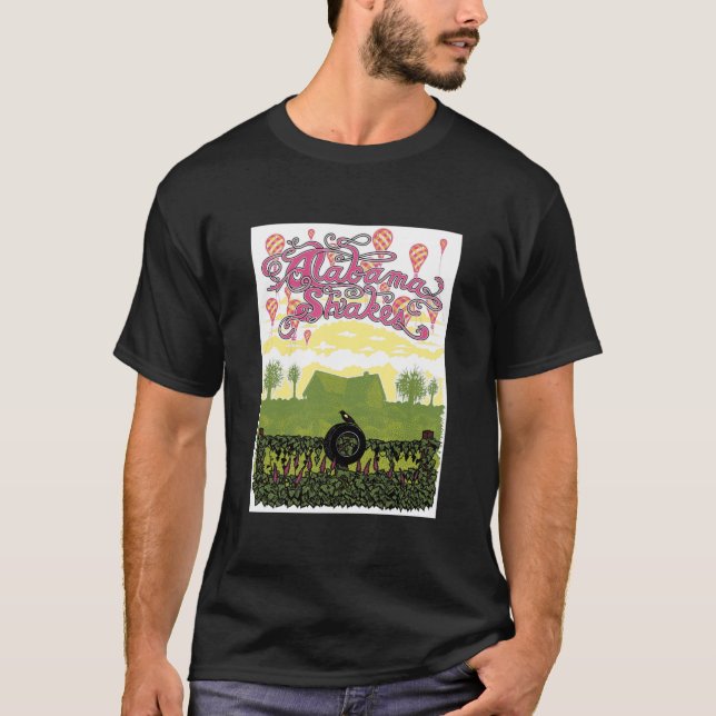 Alabama Shakes Fält Classic T Shirt (Framsida)