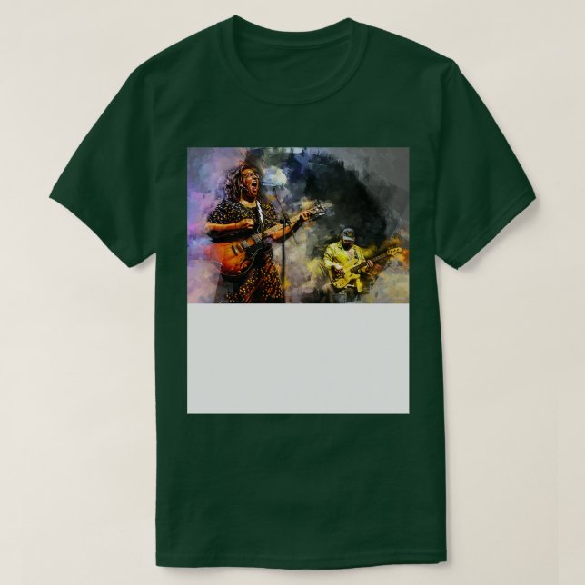 Alabama Shakes lever i konsert TShirt T Shirt (Design framsida)