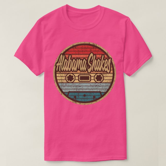 Alabama Shakes Retro Cassette Circle TShirt T Shirt (Design framsida)