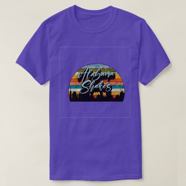 Alabama skakar vintage färg TShirt T Shirt (Design framsida)
