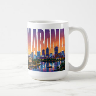 Alabama Skyline Solnedgång Södra Resa Landmärke Kaffemugg