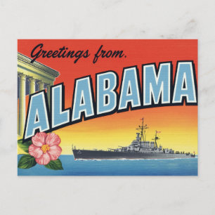 Alabama Slagskepp och Capitolium Vykort