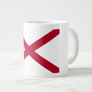 Alabama: St Andrew kors röda korsflaggan Jumbo Mugg