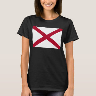 Alabama: St Andrew korsflagga med röda korset T Shirt