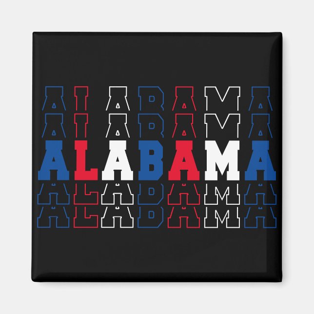 Alabama Stacks Ord Art Magnet (Framsidan)