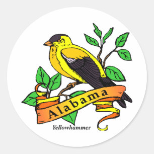 Alabama State Bird Runt Klistermärke