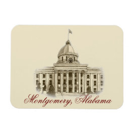 Alabama State Capital Flexible Magnet