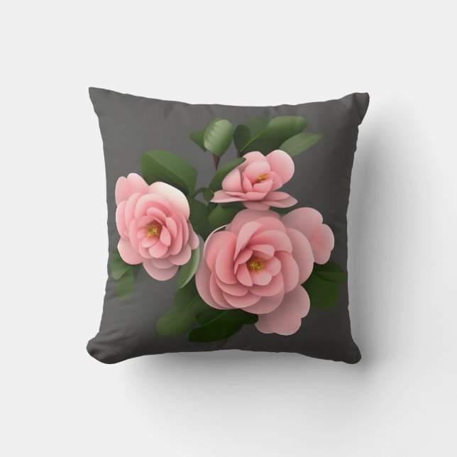Alabama State Flower - Camellia Kudde (Framsida)