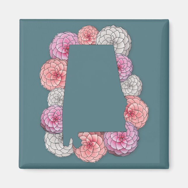 Alabama State Flower Magnet (Framsidan)