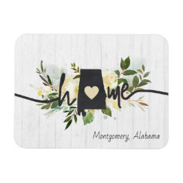 Alabama State-Personlig din hemstad Rustic Magnet