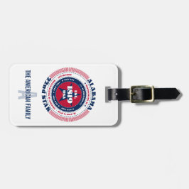 Alabama State Personlig Gift Luggage Tag Bagagebricka