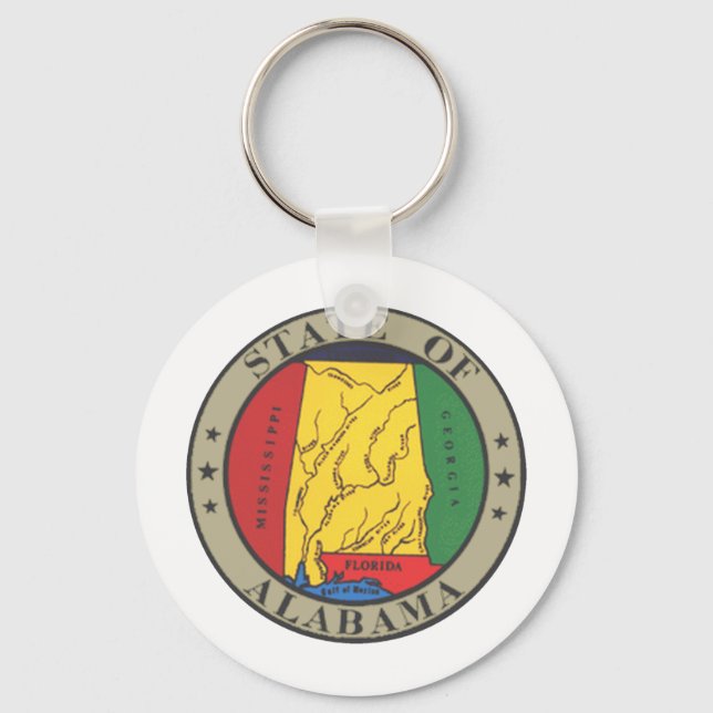 Alabama State Seal Nyckelring (Framsida)