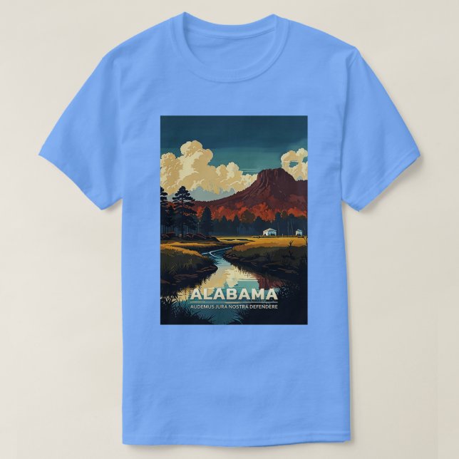 Alabama State Travel 3 T Shirt (Design framsida)