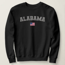 Alabama State USA flagga Vintage Distress T Shirt