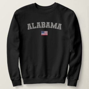 Alabama State USA flagga Vintage Distress T Shirt