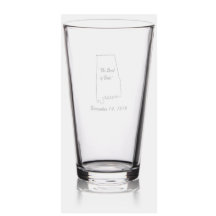 Alabama-Staten Graverat Glas
