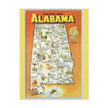 Alabama-staten Karta