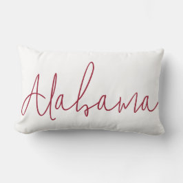 Alabama Statens Resa Souvenir Gåva Lumbarkudde