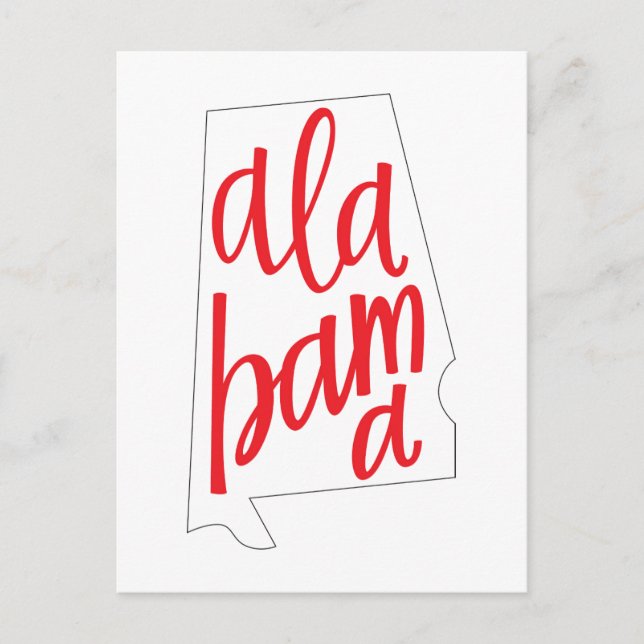 Alabama Statlig Disposition Vykort (Framsida)