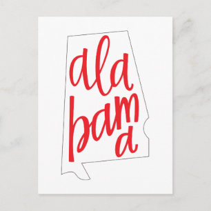 Alabama Statlig Disposition Vykort