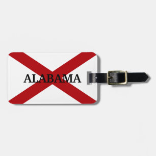 Alabama Statlig flagga Anpassningsbar Luggage Tag Bagagebricka