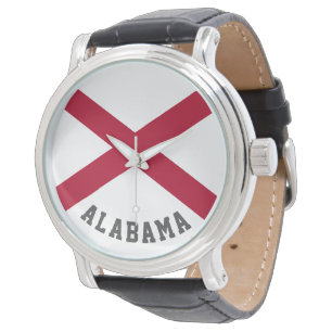 Alabama Statlig flagga Armbandsur