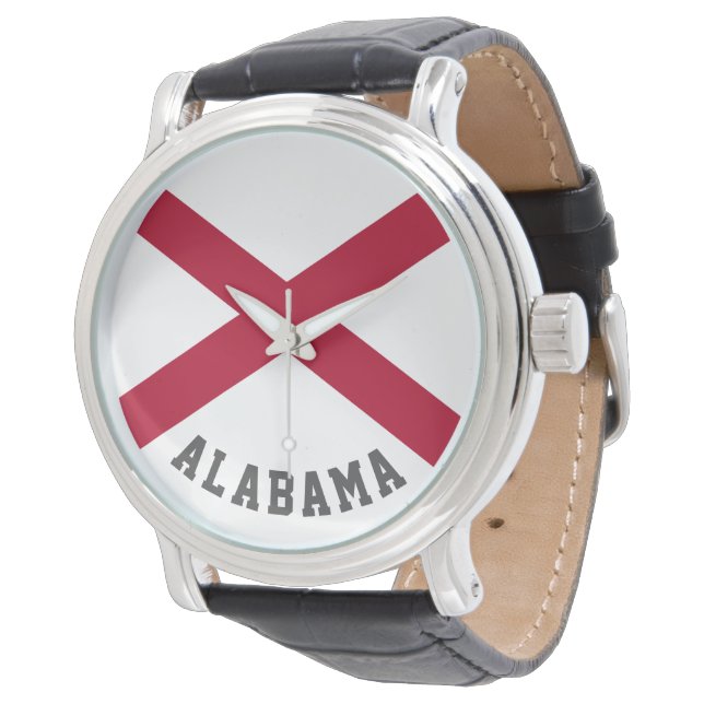 Alabama Statlig flagga Armbandsur (Vinklad)