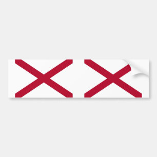 Alabama Statlig flagga Bildekal