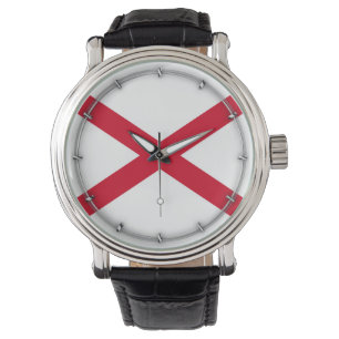 Alabama Statlig flagga Design Armbandsur