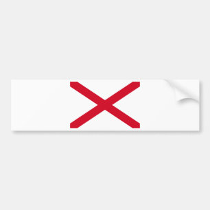 Alabama Statlig flagga Design Bildekal