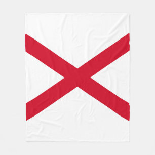 Alabama Statlig flagga Design Fleecefilt