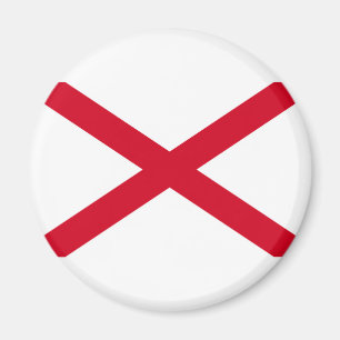Alabama Statlig flagga Design Magnet