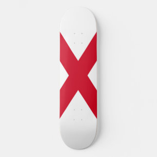 Alabama Statlig flagga Design Old School Skateboard Bräda 18 Cm