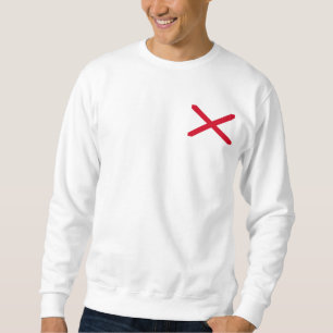 Alabama Statlig flagga Design Sweatshirt