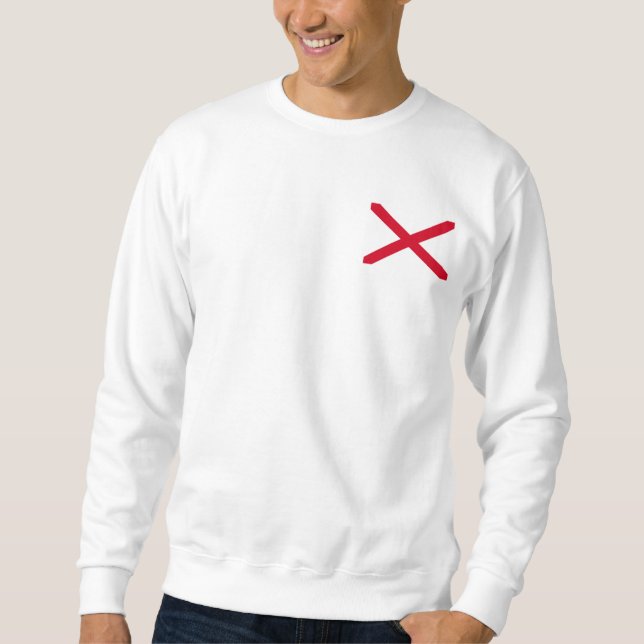 Alabama Statlig flagga Design Sweatshirt (Framsida)