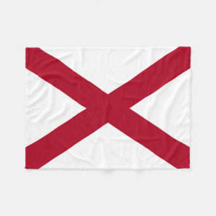 Alabama Statlig flagga Fleecefilt