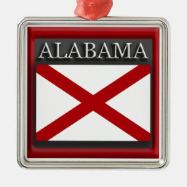 Alabama Statlig flagga jul Ornament