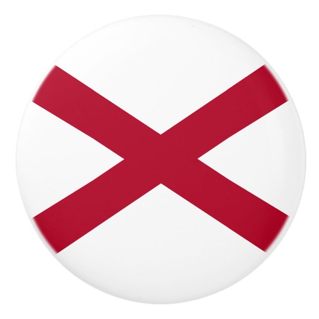 Alabama Statlig flagga Knopp (Framsidan)