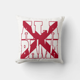 Alabama statlig flagga kudde