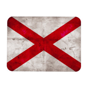 Alabama statlig flagga magnet