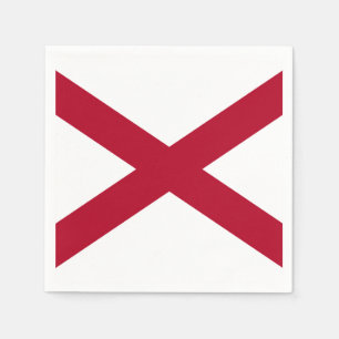 Alabama Statlig flagga Pappersservett