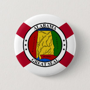 Alabama Statlig flagga/statsäl som köps upp Knapp