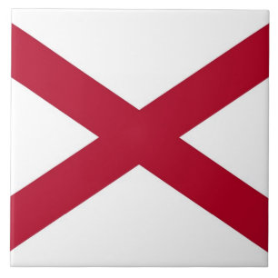 Alabama Statlig flagga Tile Kakelplatta
