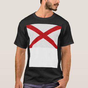 Alabama Statlig flagga TShirt T Shirt